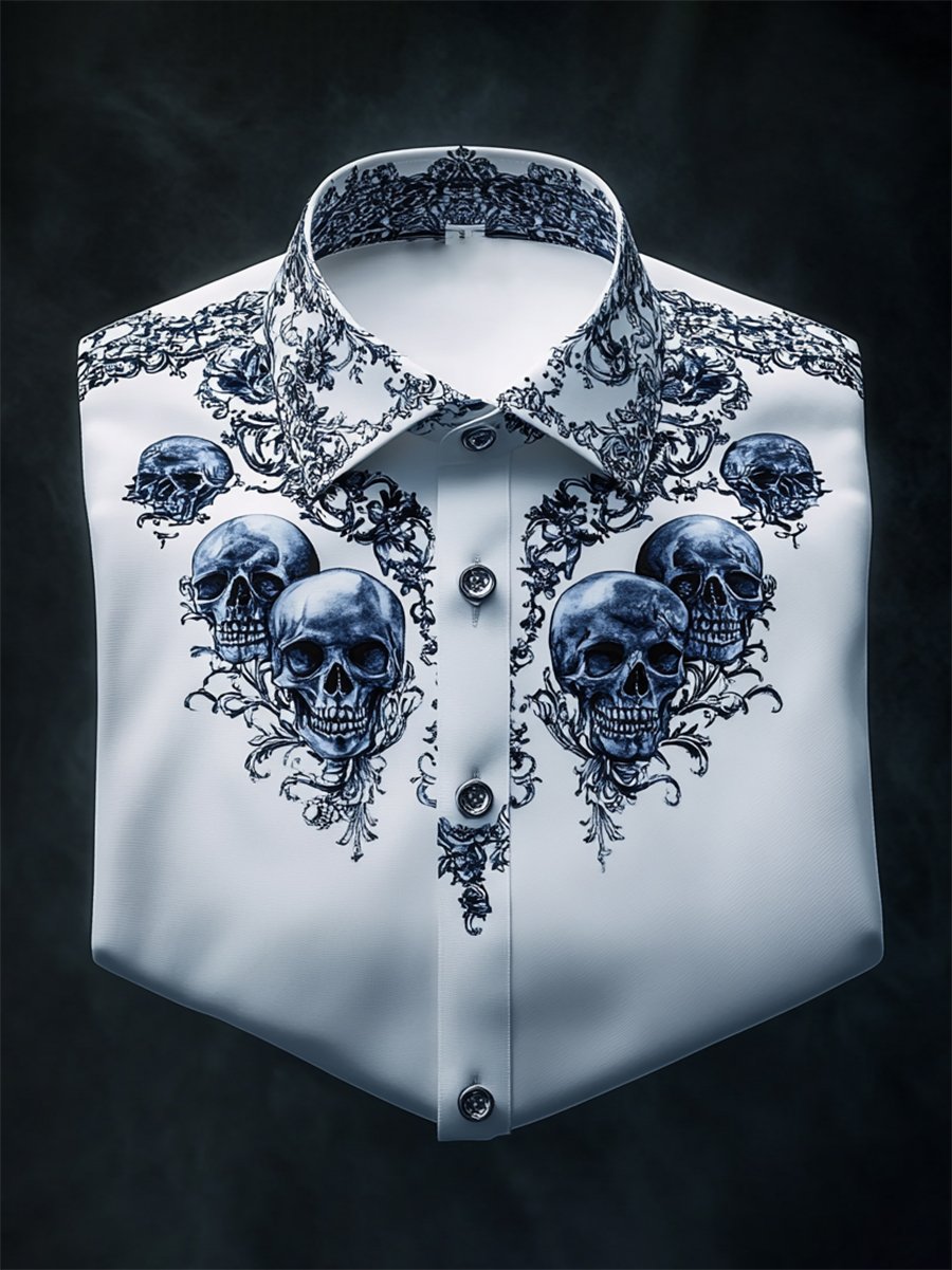 Men's Luxe Satin Long Sleeve Shirt