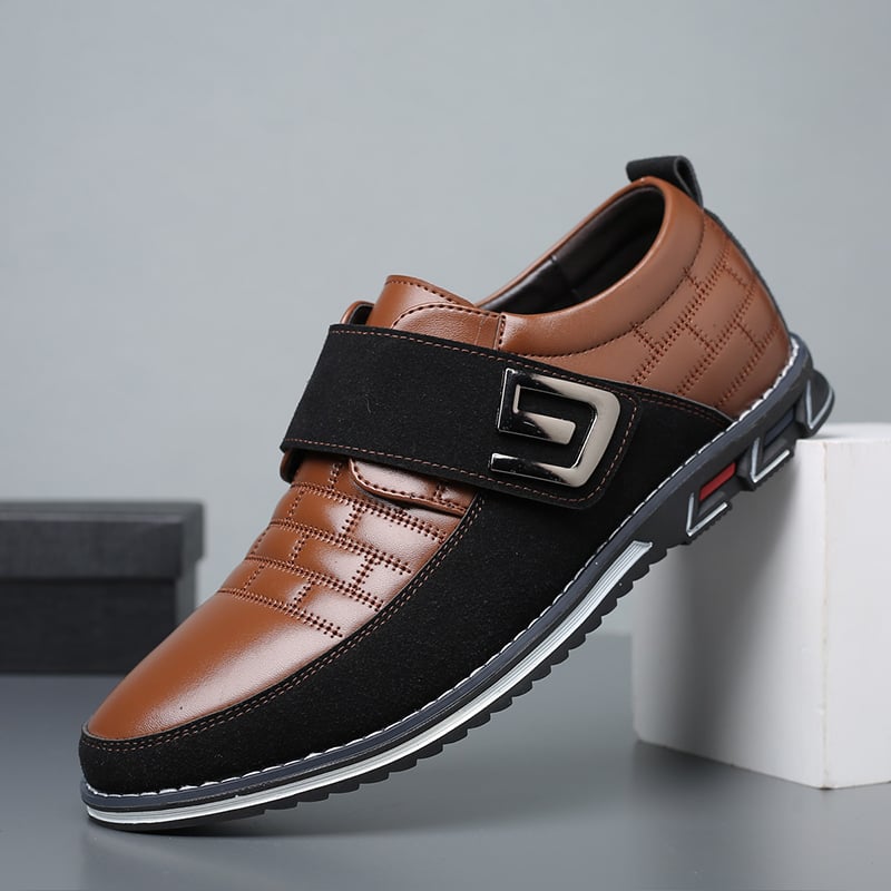 Men'S Round Toe Versatile Business Casual Loafer Shoes