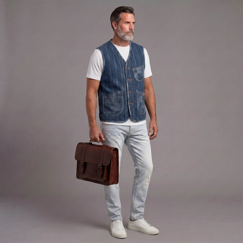 Men's Denim Vest