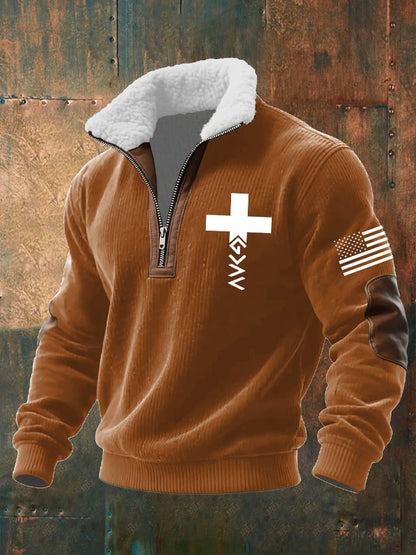 Men's Faith Textured Sweatshirt