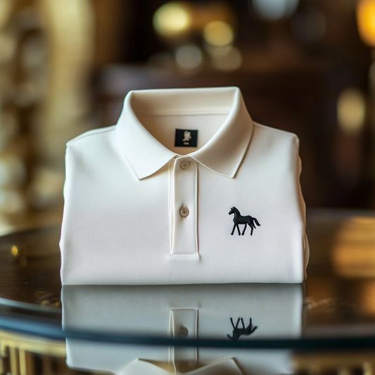 Men's Business Casual Button Short Sleeve Polo Shirt