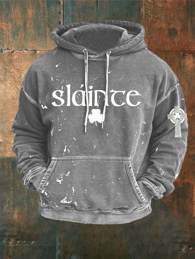 Men's St. Patrick's Day Printed Hooded Sweatshirt