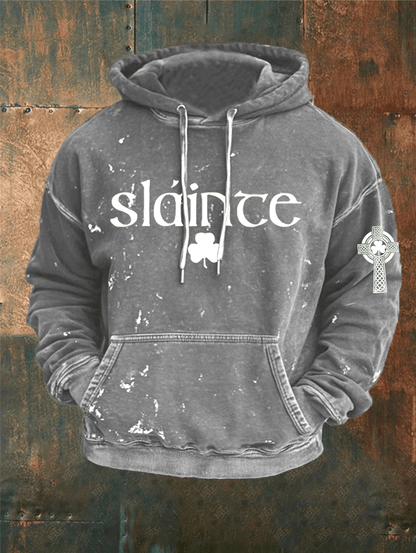 Men's St. Patrick's Day Printed Hooded Sweatshirt