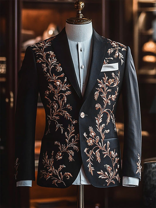 Men's Vintage Casual Paisley Blazer