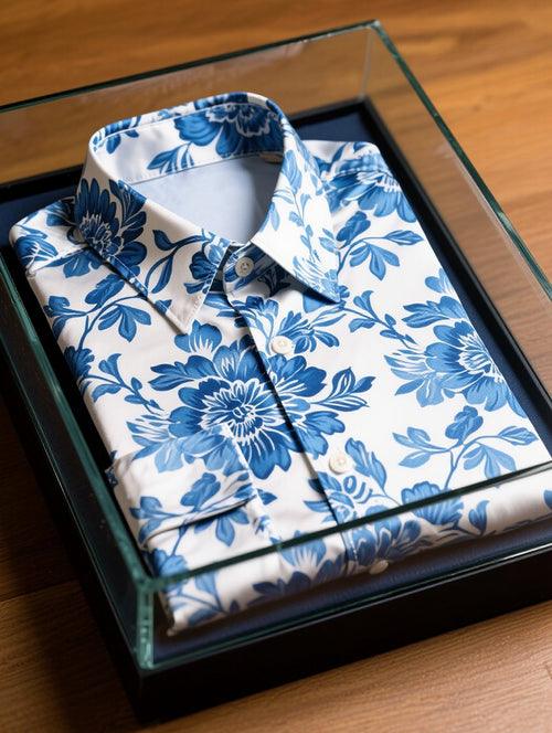 Men's Satin Luxe Long Sleeve Button Down Shirt