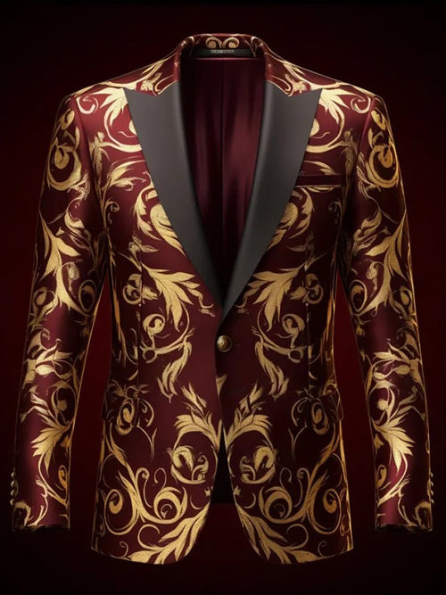 Men's Luxury Business Print Blazers