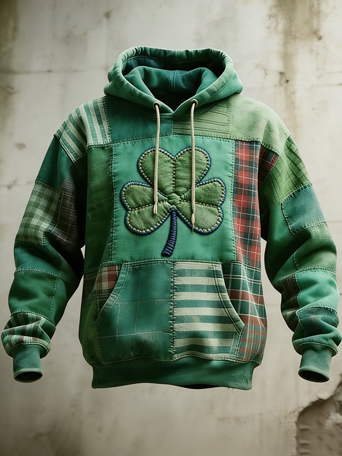 Men's Casual Retro St. Patrick's Day Hooded