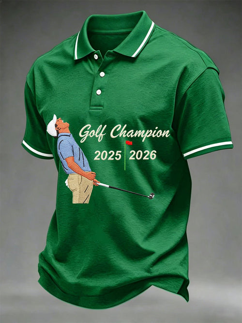 Men's Golf Champion Print Casual Polo
