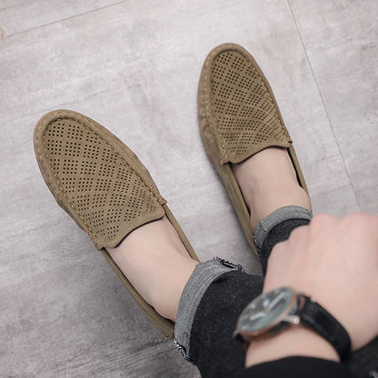 Breathable Hollowed Out Casual Trend Hooded Lefu Shoes