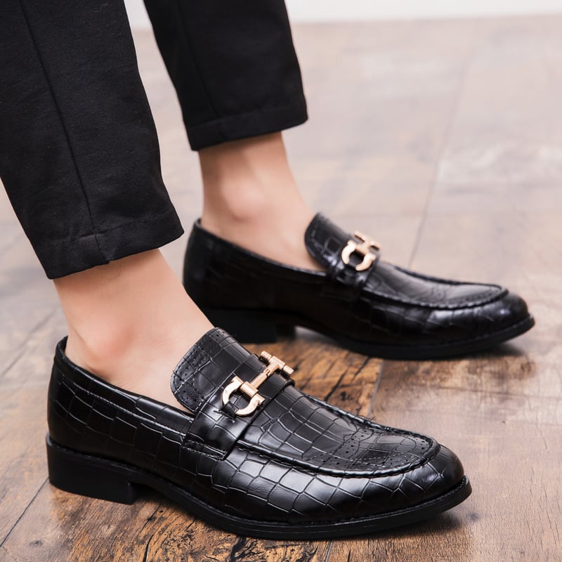 Men'S Business Casual Exotic Skin Shoes