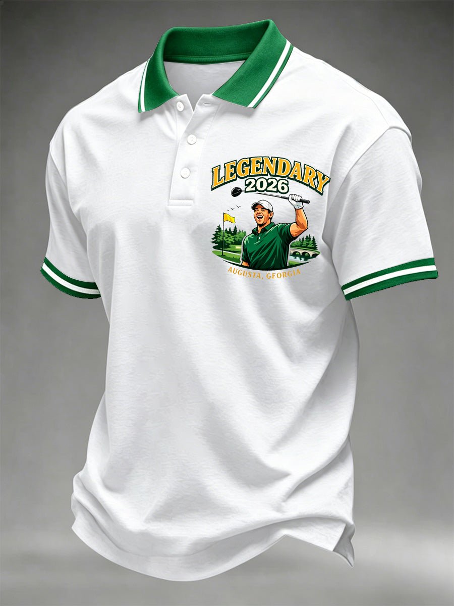 Men's Golf Champion Print Casual Polo
