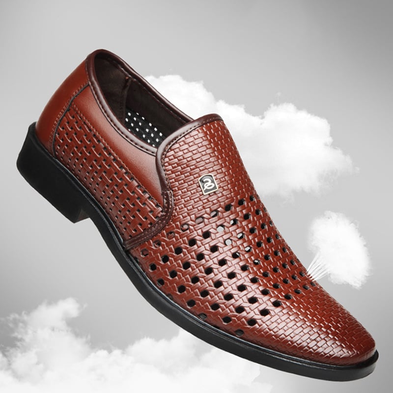 Men'S All-Match Breathable Casual Business Formal Leather Shoes