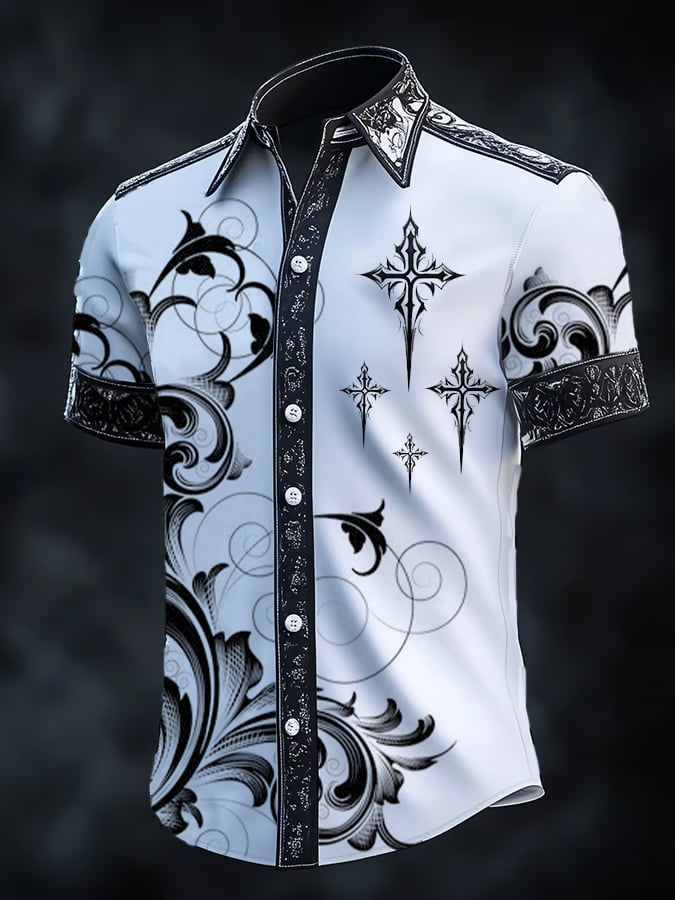 Men's Retro Gothic Dark Shirt