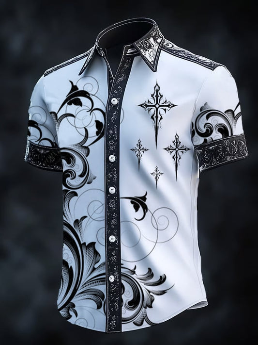 Men's Retro Gothic Dark Shirt