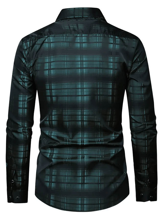 Men's Plaid Business Casual Shirt
