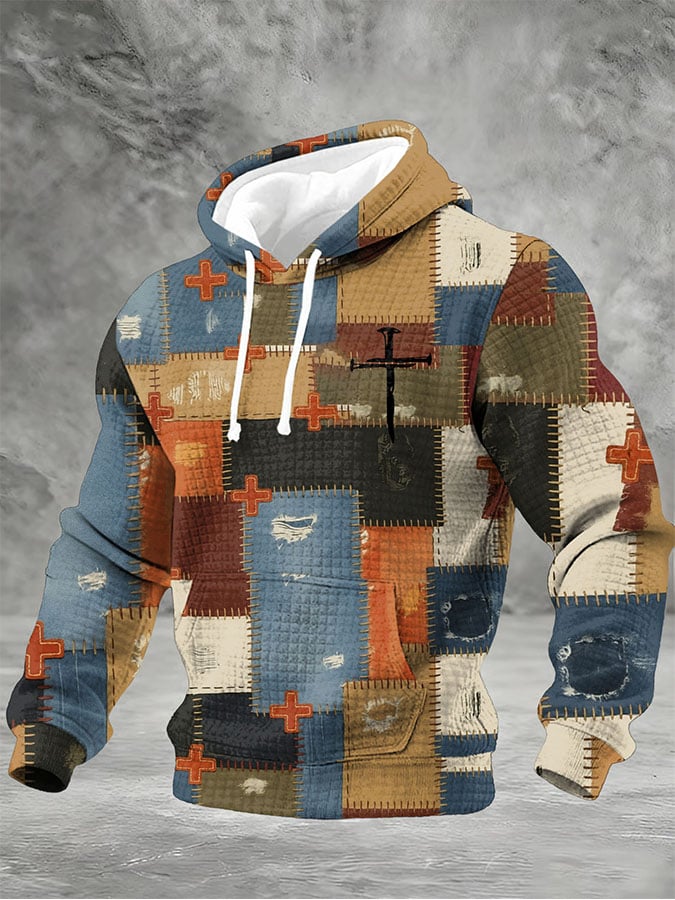 Men'S Casual Printed Hooded Sweatshirt-Fast Shipping
