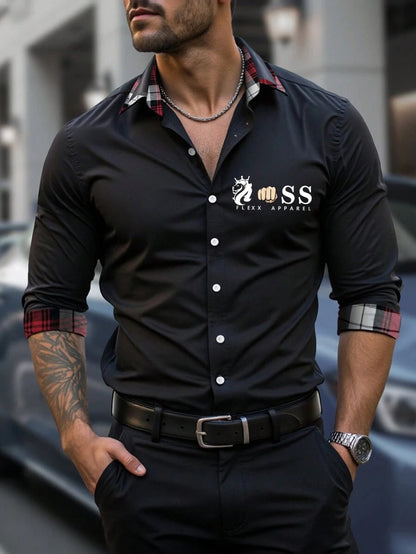 Men's Plaid Business Casual Shirt