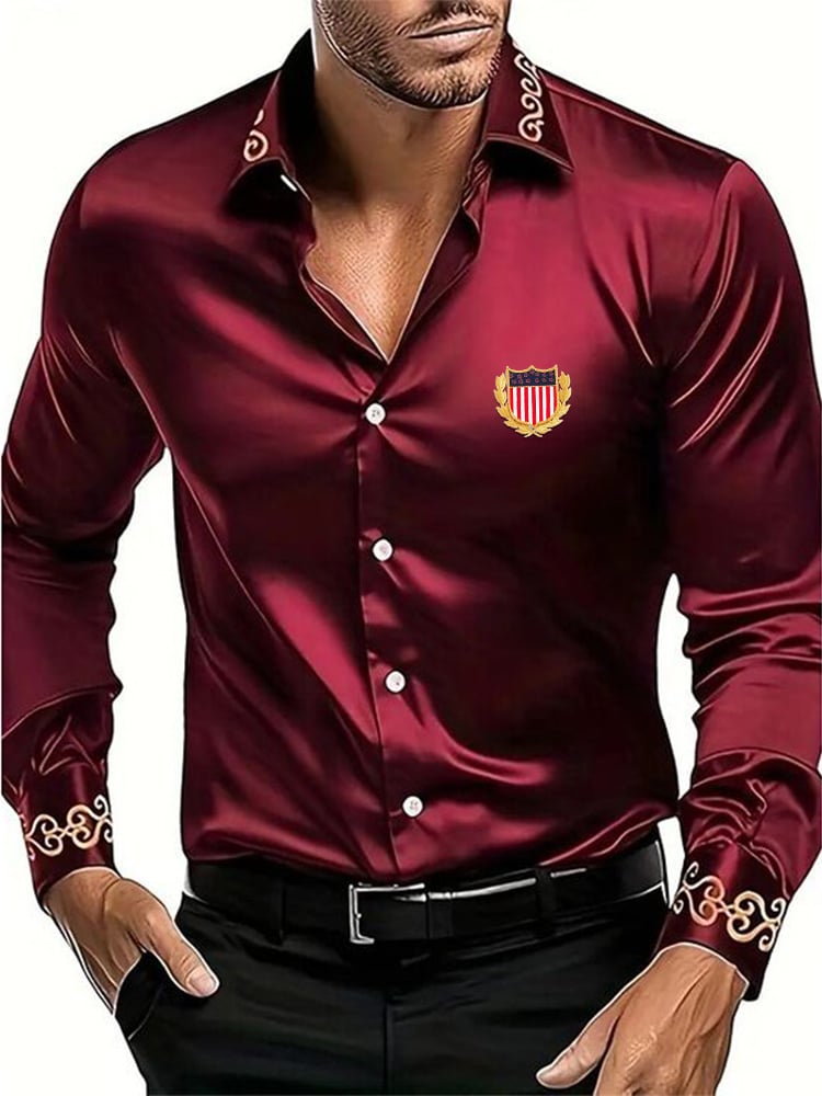 Men's Luxury Business Long Sleeve Shirt