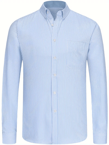 Men's Striped Business Casual Shirt