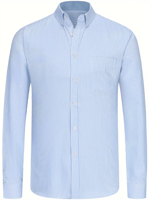 Men's Striped Business Casual Shirt