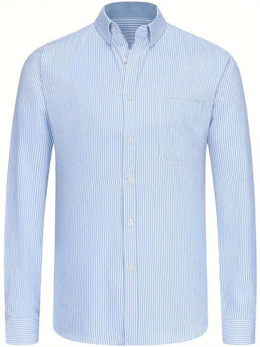 Men's Striped Business Casual Shirt