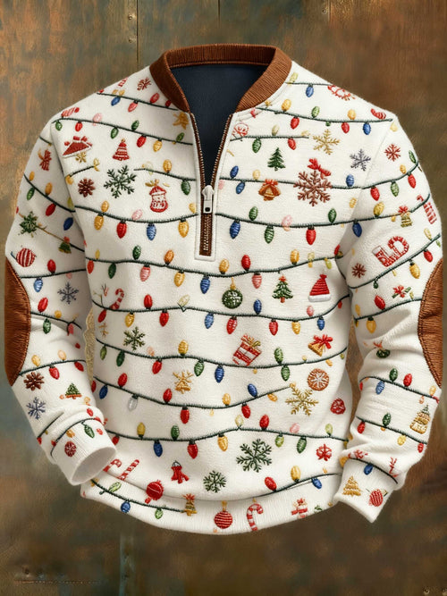 Men's Casual Christmas Print Sweatshirt