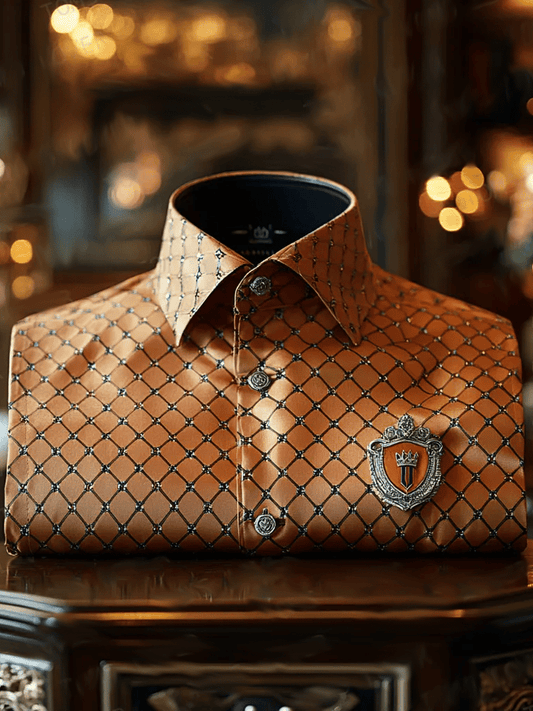 Men's Vintage Luxury Long Sleeve Shirt