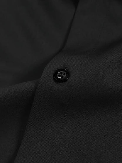 Men's Business Casual Contrast Color Long Sleeve Shirt