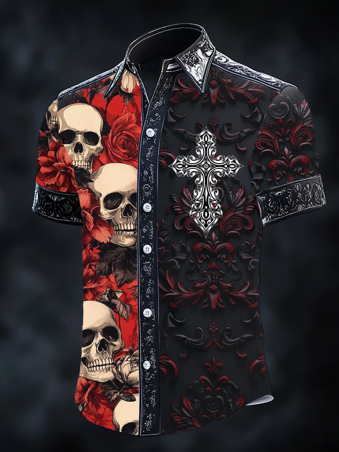 Men's Retro Gothic Dark Shirt