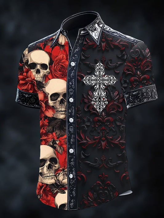 Men's Retro Gothic Dark Shirt