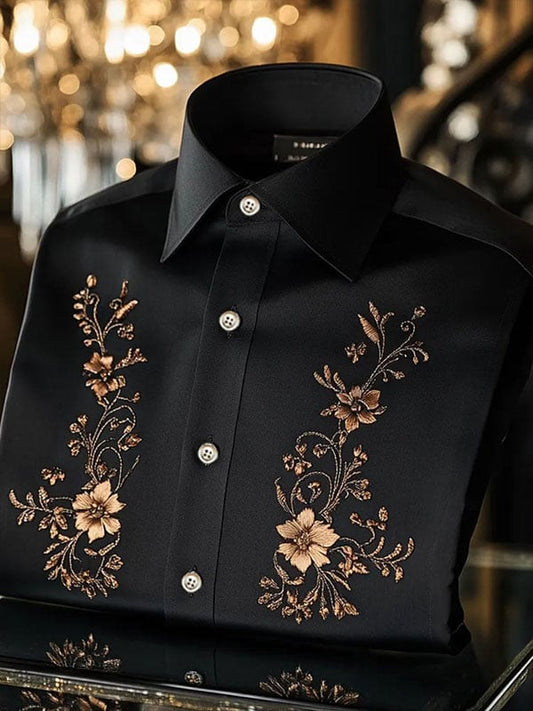 Men's Satin Luxe Short Sleeve Button Shirt