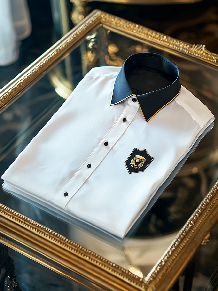 Men's Satin Luxury Business Long Sleeve Shirt