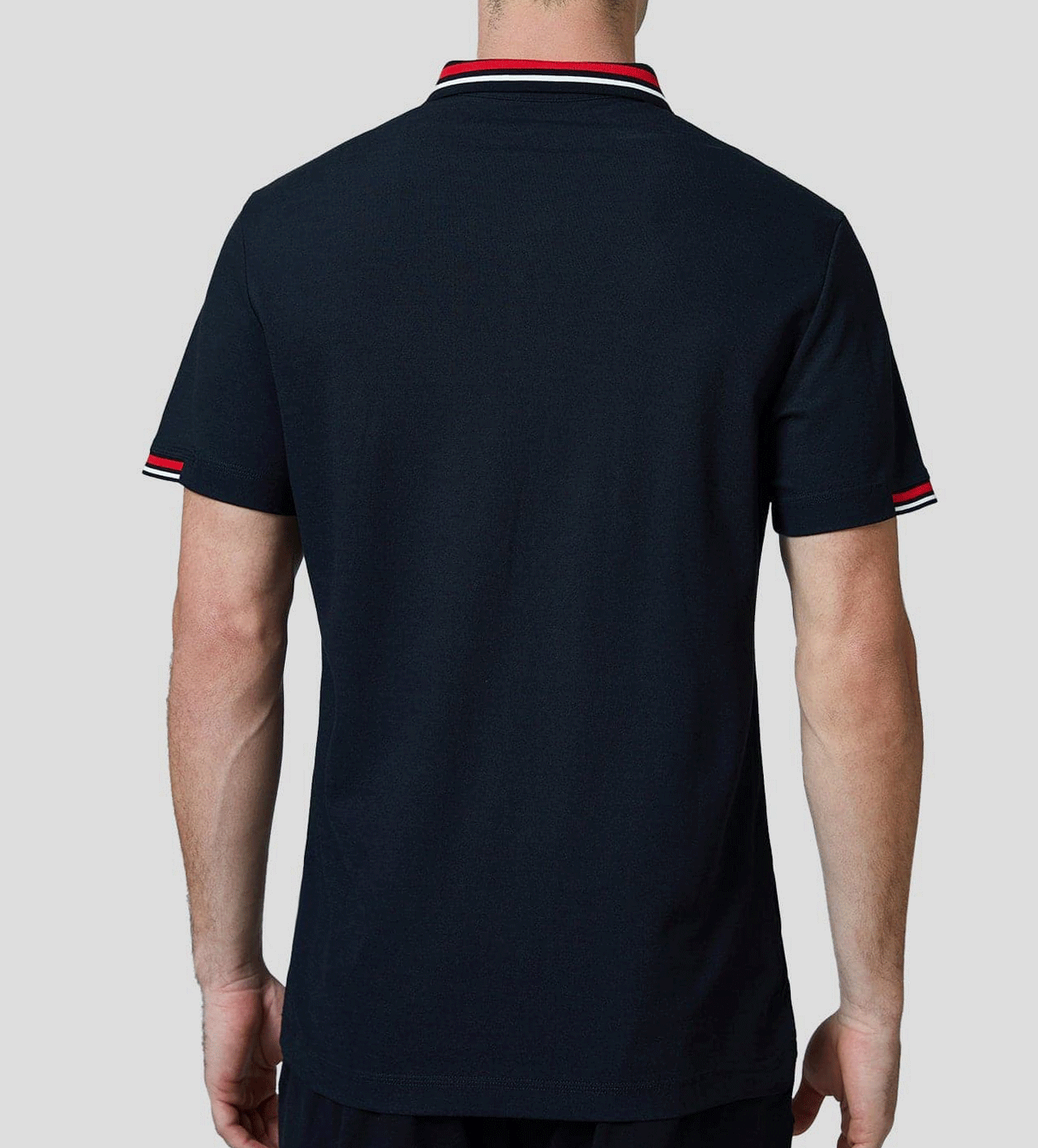 Classic Jacquard Collar Polo Shirt