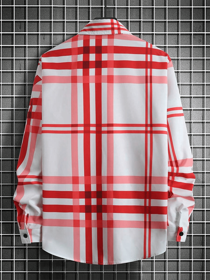 Men's Plaid Business Casual Shirt