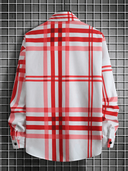 Men's Plaid Business Casual Shirt