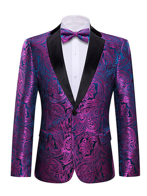 Men's Printed Gilt Blazer