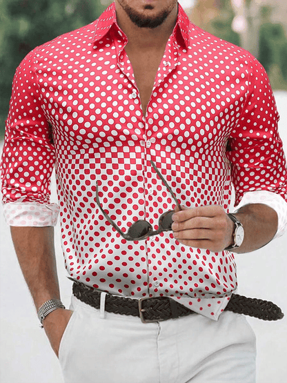 Men's Business Casual Long Sleeve Shirt