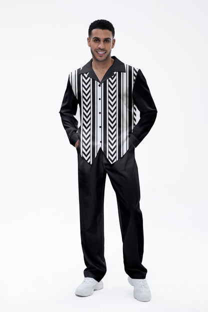 Black Arrows Long Sleeve Shirt Walking Set