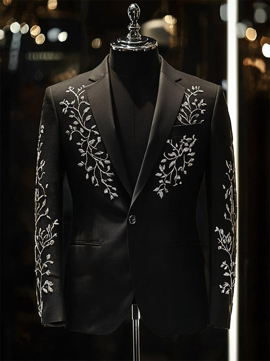Men's Vintage Casual Paisley Blazer