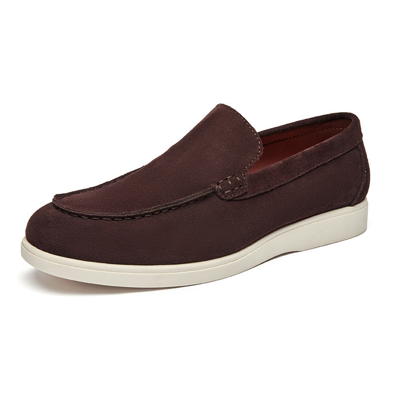 Men's British Style Suede Leather Nubuck Loafers