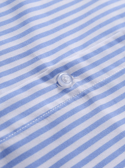 Men's Striped Business Casual Shirt