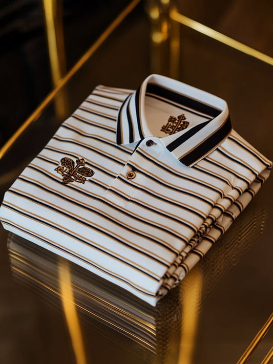 Men's Business Casual Button Short Sleeve Polo Shirt
