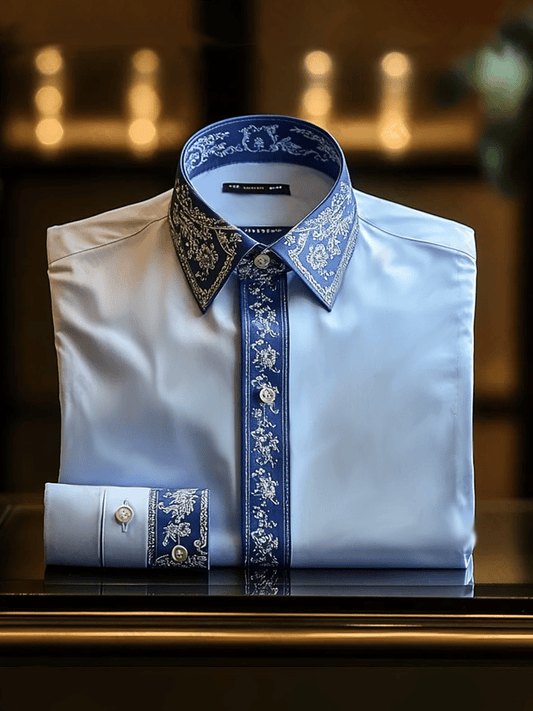 Men's Vintage Luxury Long Sleeve Shirt