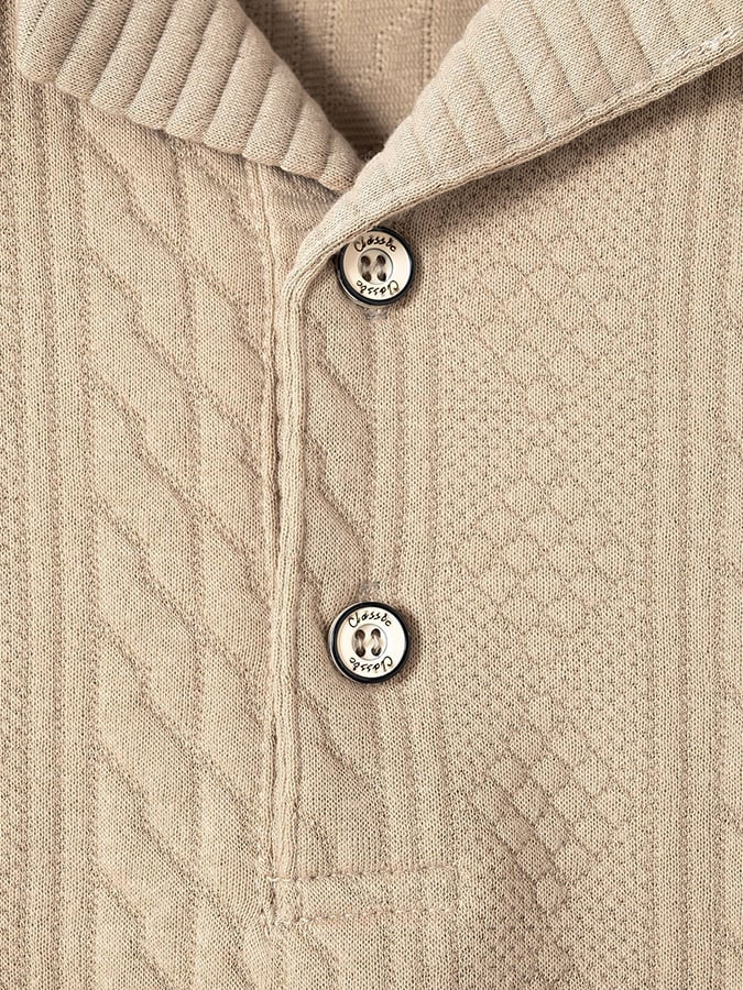 Men's Jacquard Fabric Fashionable Casual Polo Shirt