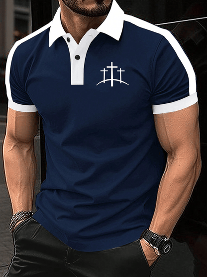 Men's Faith Print Polo Shirt