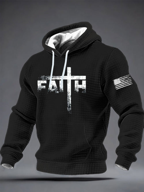 Men's Faith Printed Hoodie-Fast Shipping