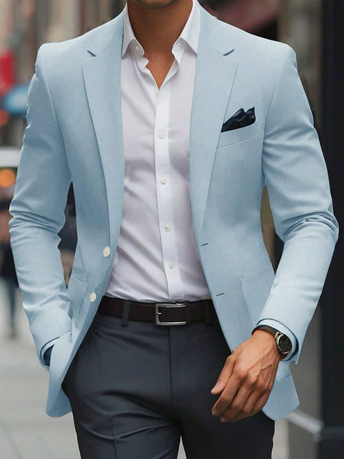 Men's Business Casual Large Pocket Solid Color Blazers