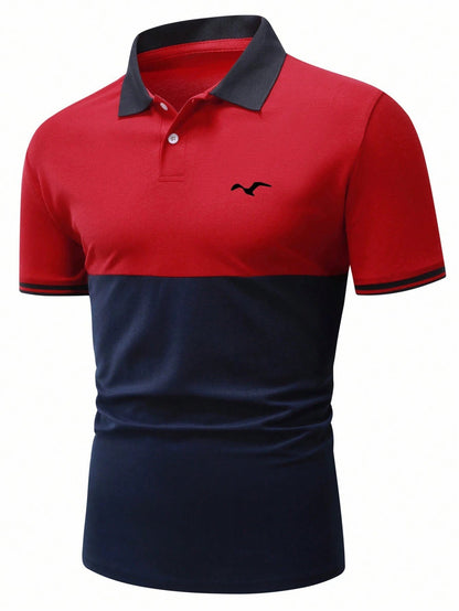 Men's Printed Casual POLO Shirt