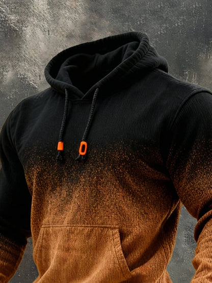 Men's Retro Gradient Hooded Sweatshirt