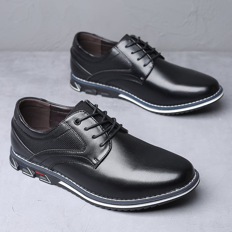 British Style Men'S Casual Business Formal Leather Shoes